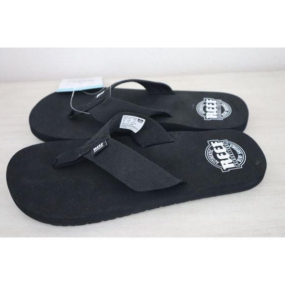Reef RF002640 Men's Sz 8 Women's 9.5 Black Todos Surf Flip Flop Sandals - Picture 7 of 7